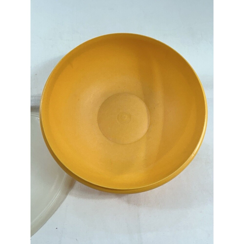 Vintage Tupperware Fix N Mix Large Bowl 12" Orange 274-9 With Lid 224-2